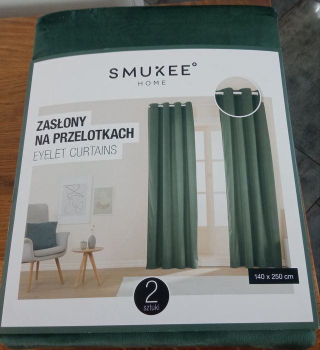 Zasłony welurowe, aksamit, zestaw, komplet,aksamitne, na przelotkach,