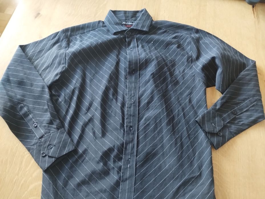 Koszula chłopięca czarna 128