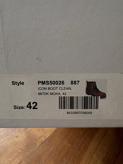 Pepe Jeans ICON BOOT CLEAN Leather Boots DK MOKA r. 42 z pudełkiem