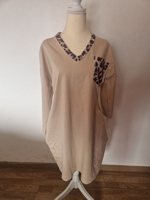 Vestido com bolso tigressa