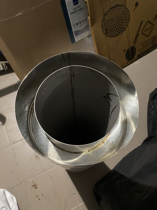 Димохідна труба Термо Ф180/250 Нерж-нерж 1м 1мм. Stalar