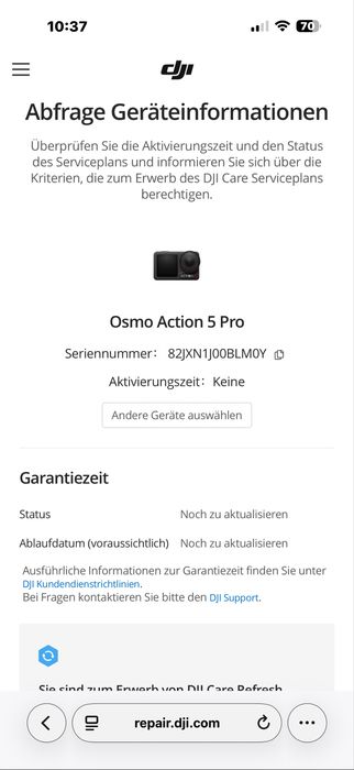 Dji Action 5 Pro Adventure Combo Gwarancja