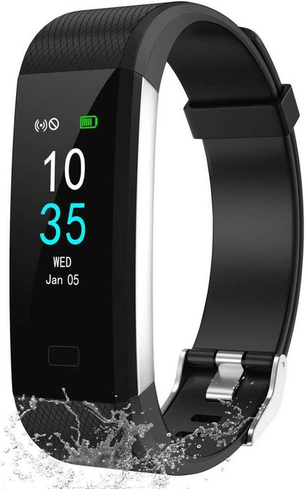 LEBEXY Bransoletka fitness, wodoszczelna IP68, zegarek fitness, smartwatch