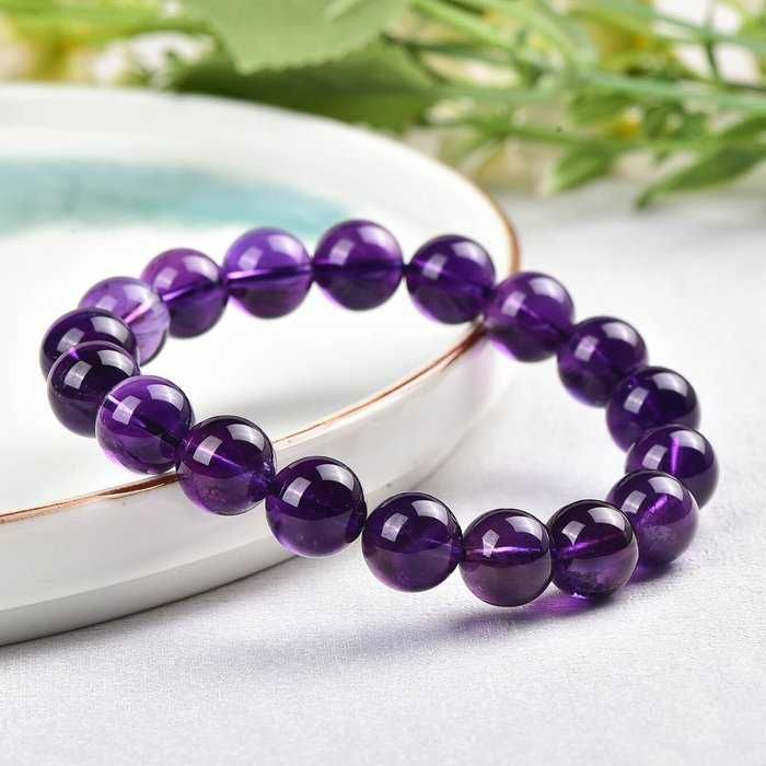 ALGT - Pulseira grande e exclusiva de ametista natural - 39.45 g