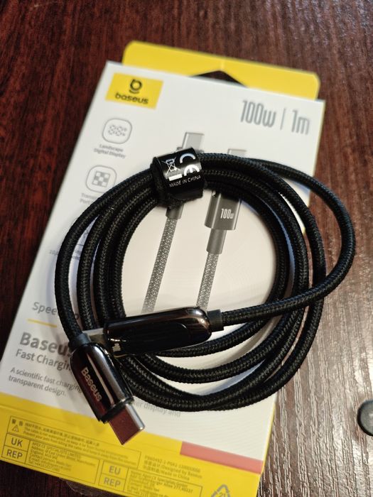 Кабель Baseus USB-C to USB-C Display Fast Charging 100W 1 м Black