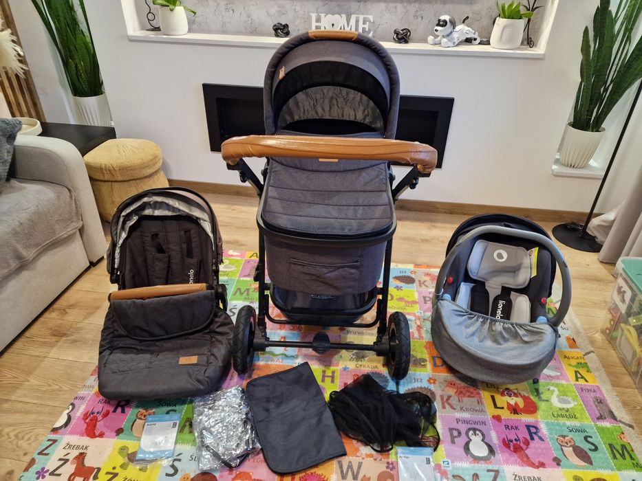 Wózek 3w1 Lionelo nosidło, gondola, spacerówka
