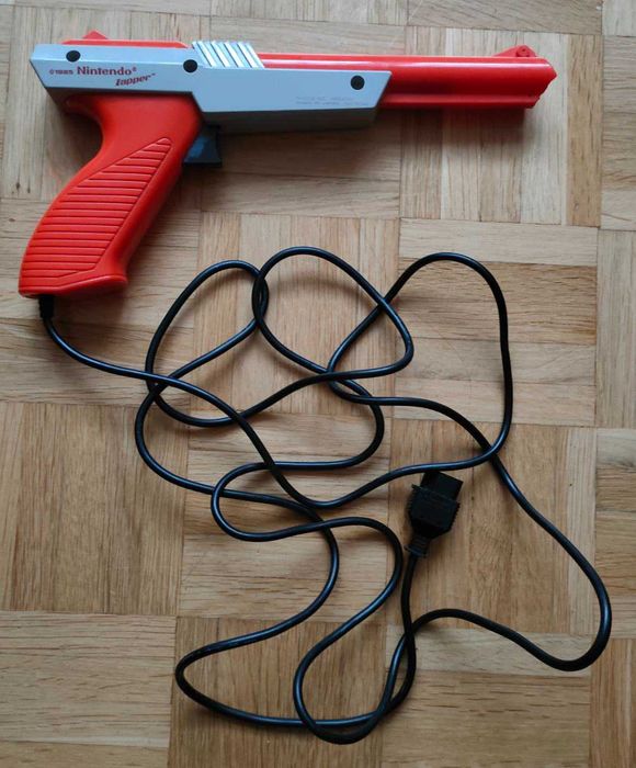 NINTENDO 7pin ZAPPER gun 100% ok retro kolekcja pistolet nes nintendo
