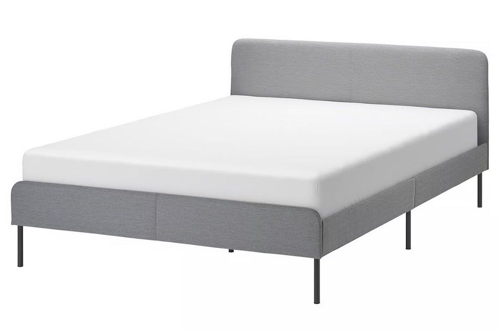 Estrutura Cama IKEA SLATTUM cinz