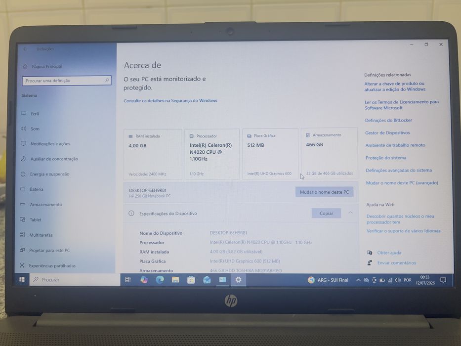 Computador portatil HP