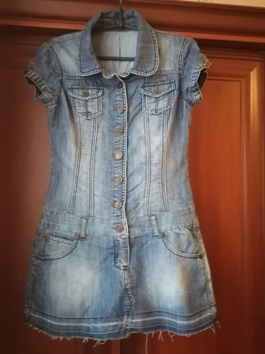 Джинсова сукня міні