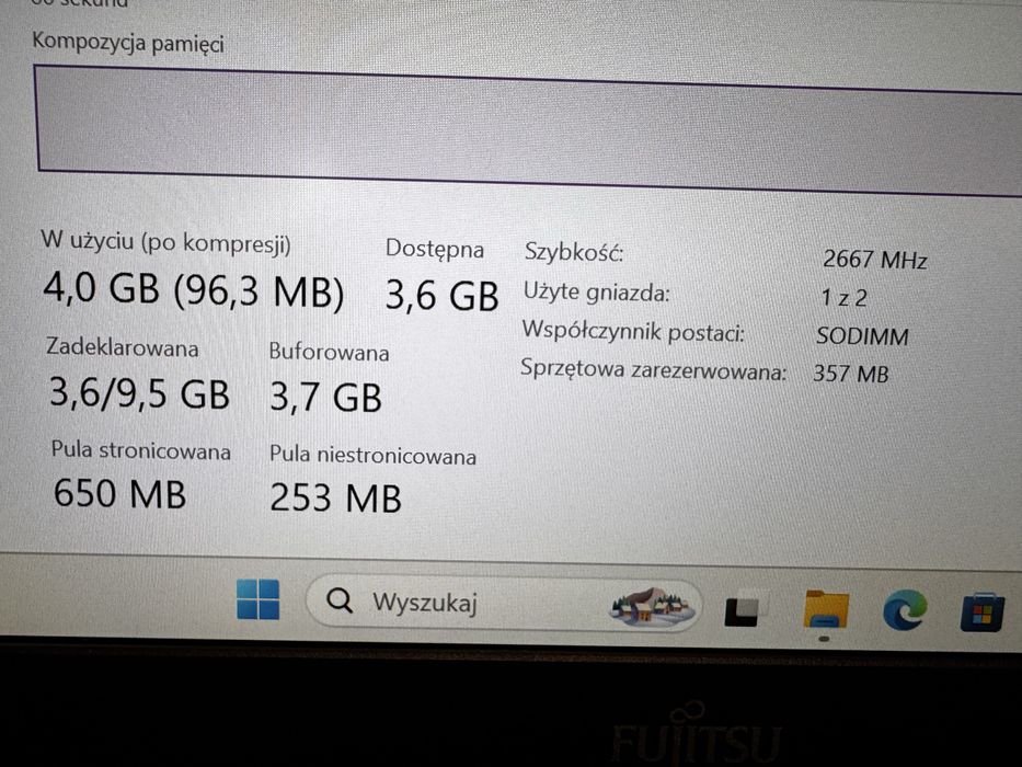 Fujitsu E5410 i3-10110 ram 8 gb ssd 256 gb Full hd
