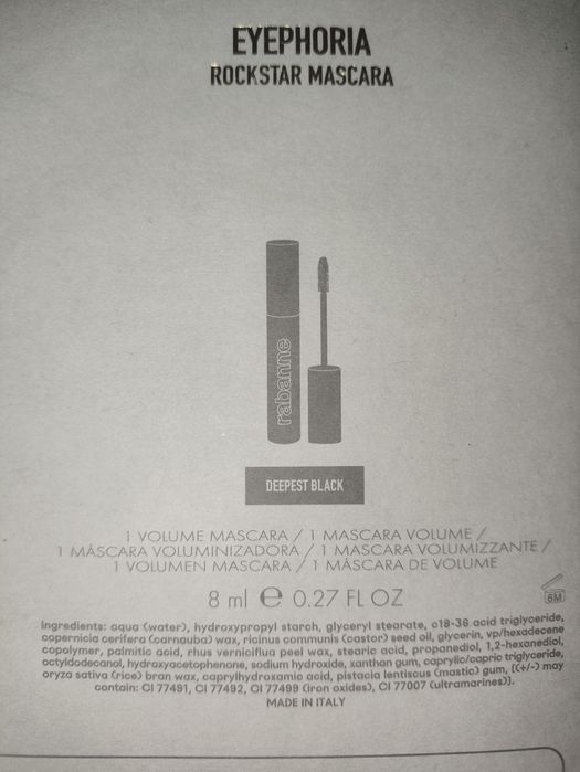 Rabanne Eyephoria Rockstar Mascara deepest black 8 ml
