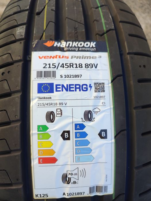 Pneus Hankook Ventus Prime3 - 215 - 45 R18 89V (NOVOS)