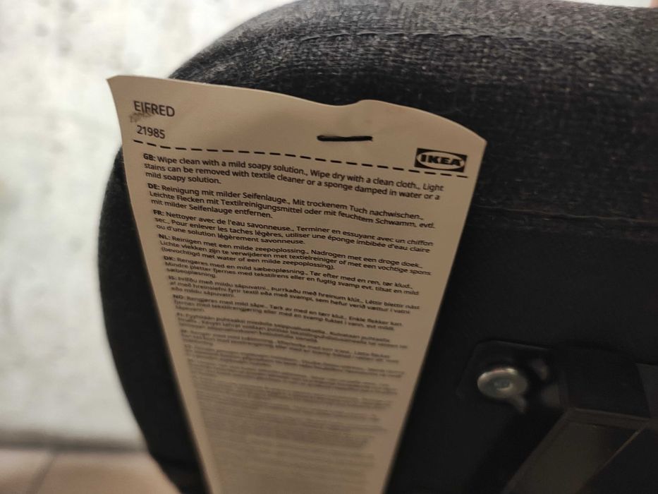 Klęcznik Ikea EIFRED szary