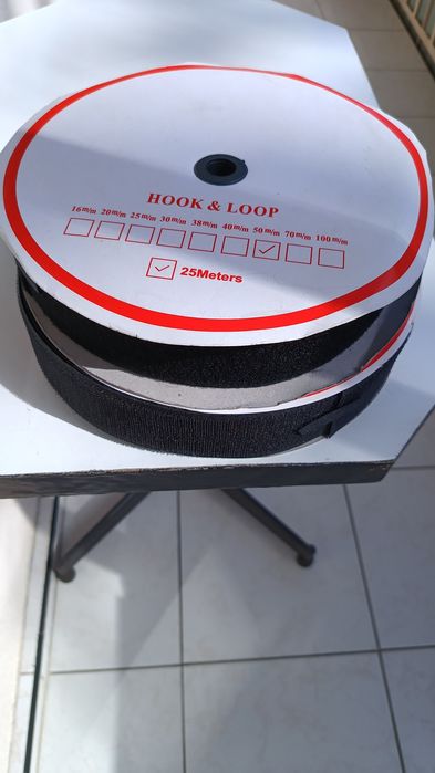 Rzep czarny do przyszycia