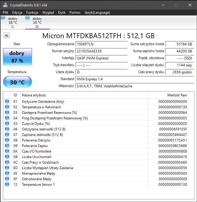 Dysk SSD Micron 3400 512GB M.2 NVMe PCIe Gen4 + Kieszeń SSD Oracle Air Cooler Master