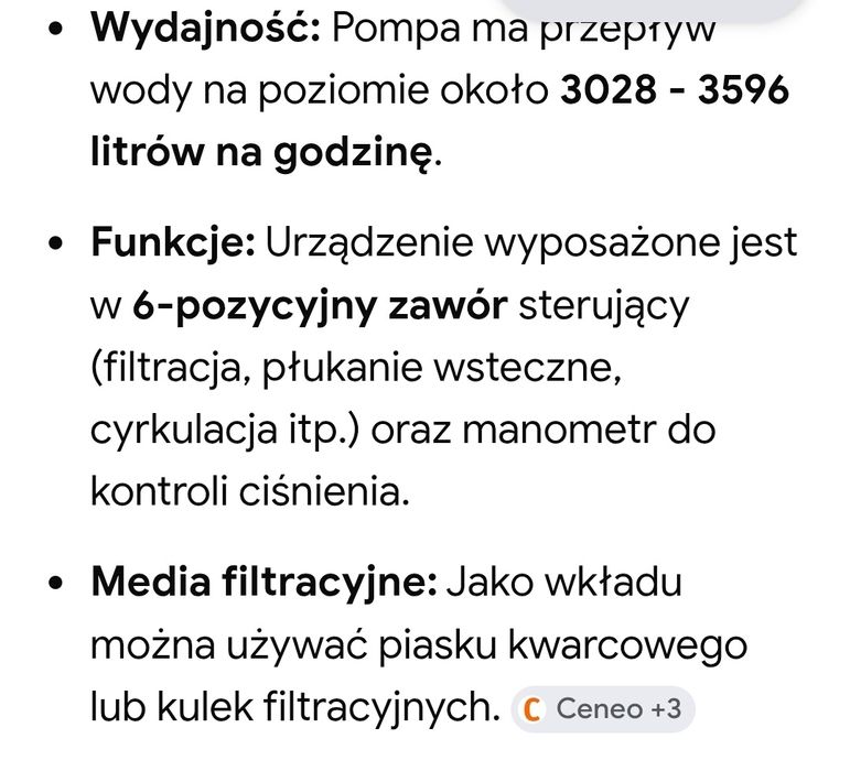 Pompa piaskową do basenu Bestway