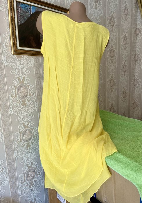 Нова легка літня жіноча сукня плаття сарафан 48-50 L-XL жатка