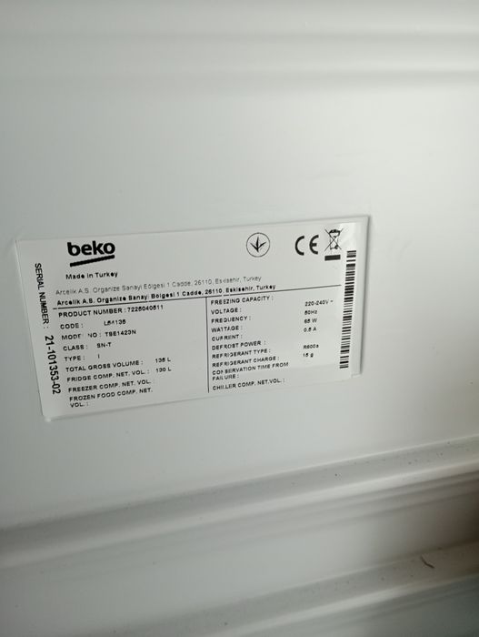 Lodówka Beko TSE1423N