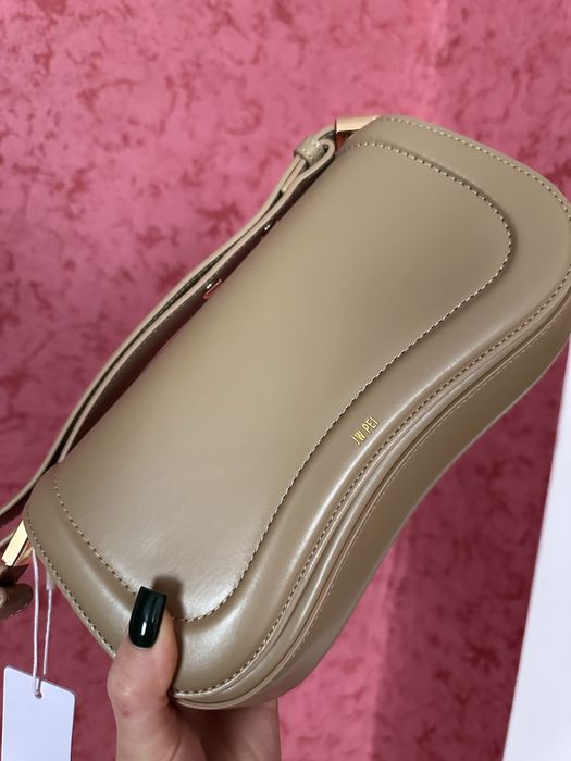 Сумка через плече бежева оригінал Jw Pei taupe bagllet nukot