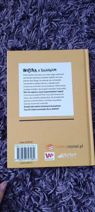 Wojna z Dziadkiem książka dla dzieci i młodzieży