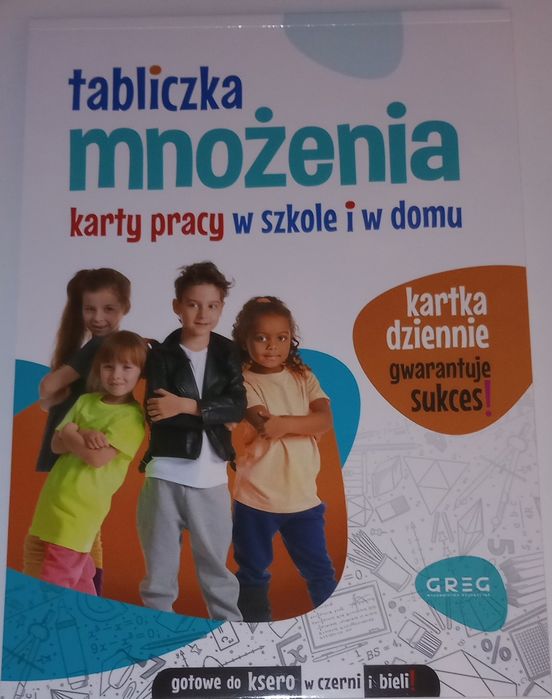 Tabliczka mnożenia karty pracy w szkole i w domu
