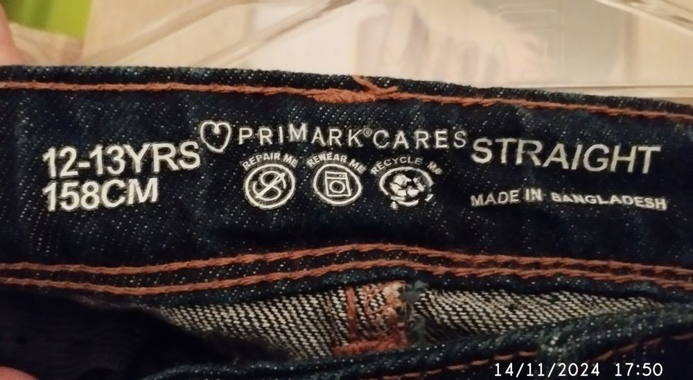 Calças de ganga menina 12/13 anos