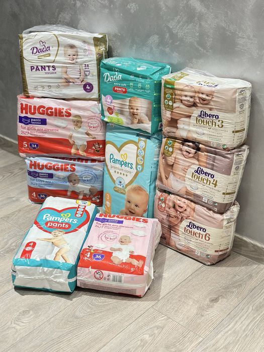 Підгузки трусики 2 3 4 5 6 Huggies Pampers Libero подгузники памперси