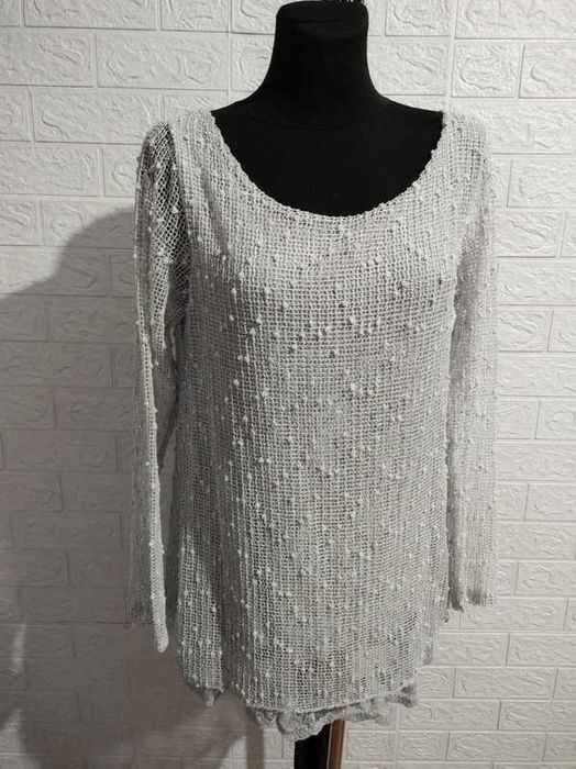 Bluzka rozmiar L  szara elastyczna cena 25 zł