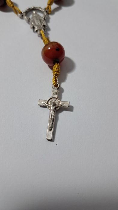 Różaniec samochodowy 16,5 cm kamień naturalny
