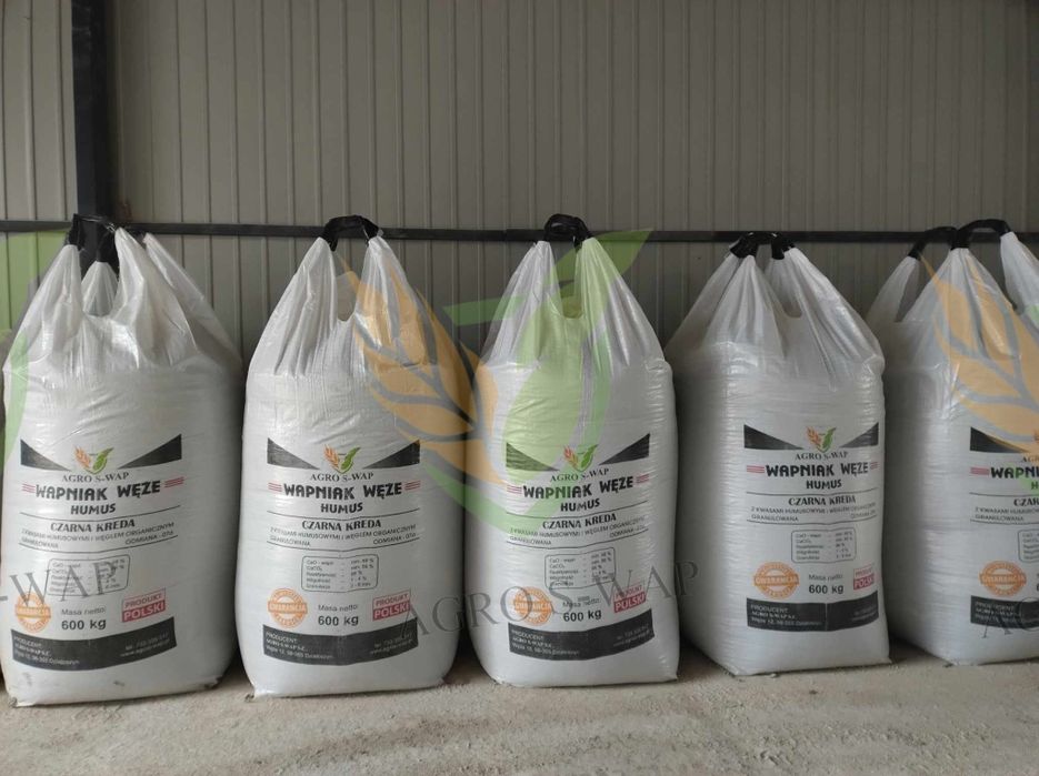 Wapno nawozowe granulowane magnezowe węglanowe czarna kreda PRODUCENT