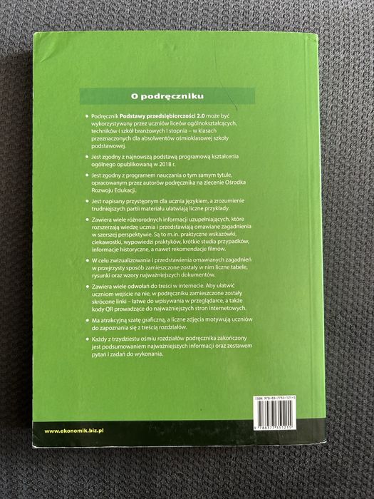 Podstawy przedsiębiorczości 2.0 wydawnictwo ekonomik