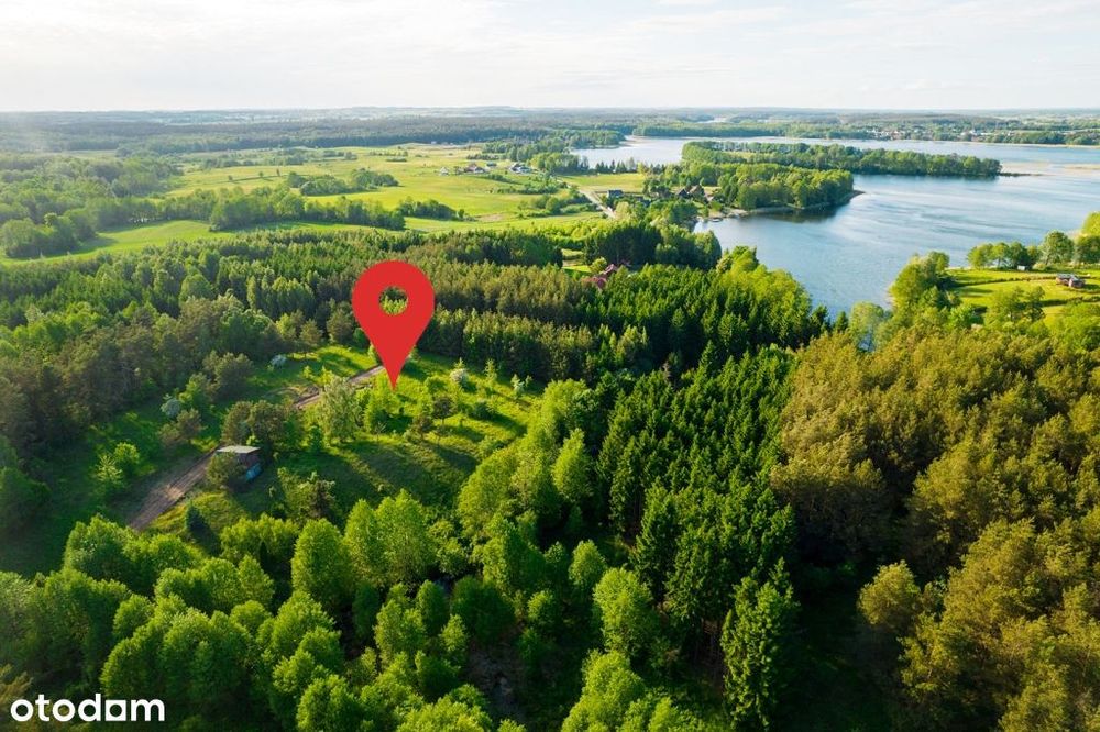 Działki bud. w otoczeniu lasu z dostępem do jeziora Woszczelskiego