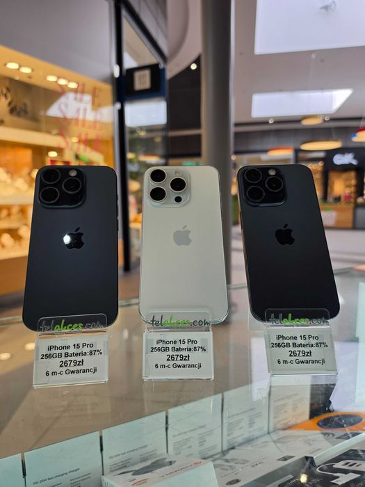 iPhone 15 Pro 256GB 6 m-c Gwarancji !!!