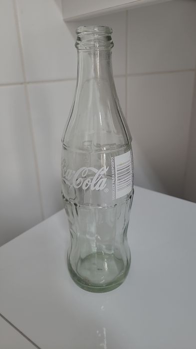 Garrafas antigas de Coca-Cola pirogravadas, 350ml