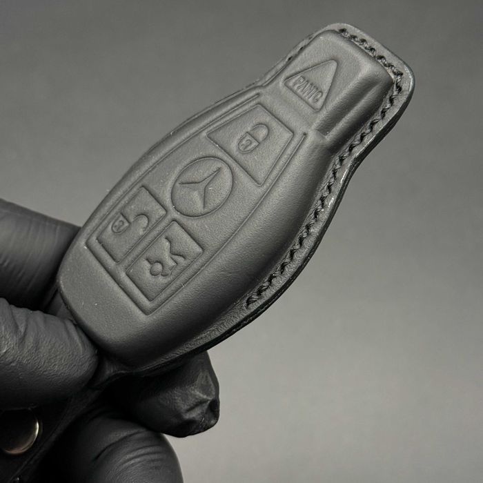 РУЧНА РОБОТА! Шкіряний чохол на ключ Mercedes, чехол на ключ Мерседес, брелок мерседес, ключ рибка