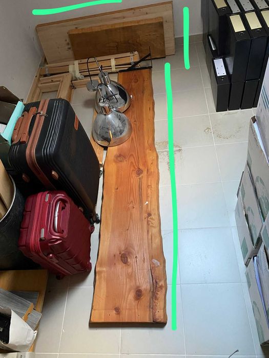 Madeira maciça Natural- estilo rústico/ industrial