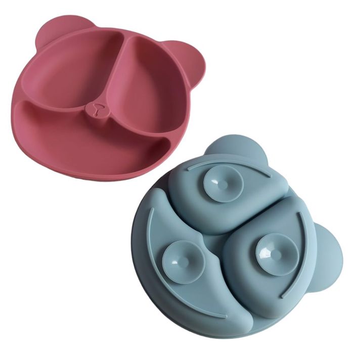 Talerzyki silikonowe dla niemowląt z przyssawką