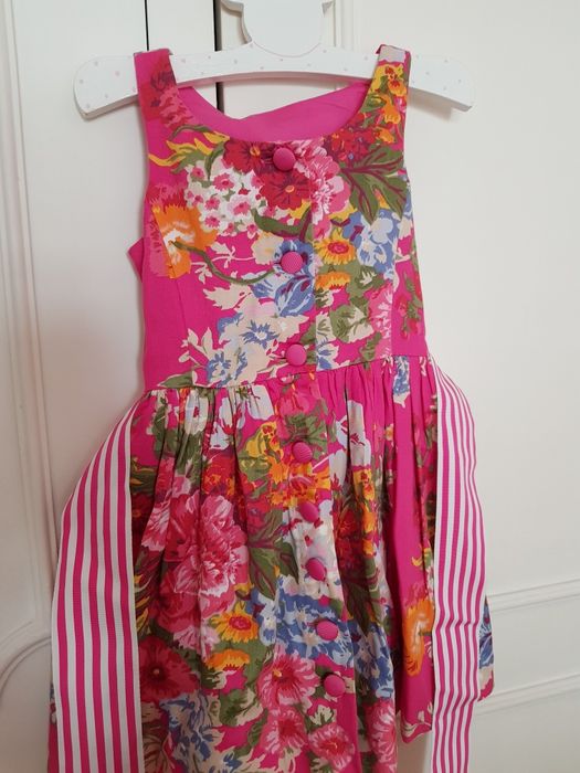 Vestido estampado Rosa_ Polo Ralp Lauren (original)