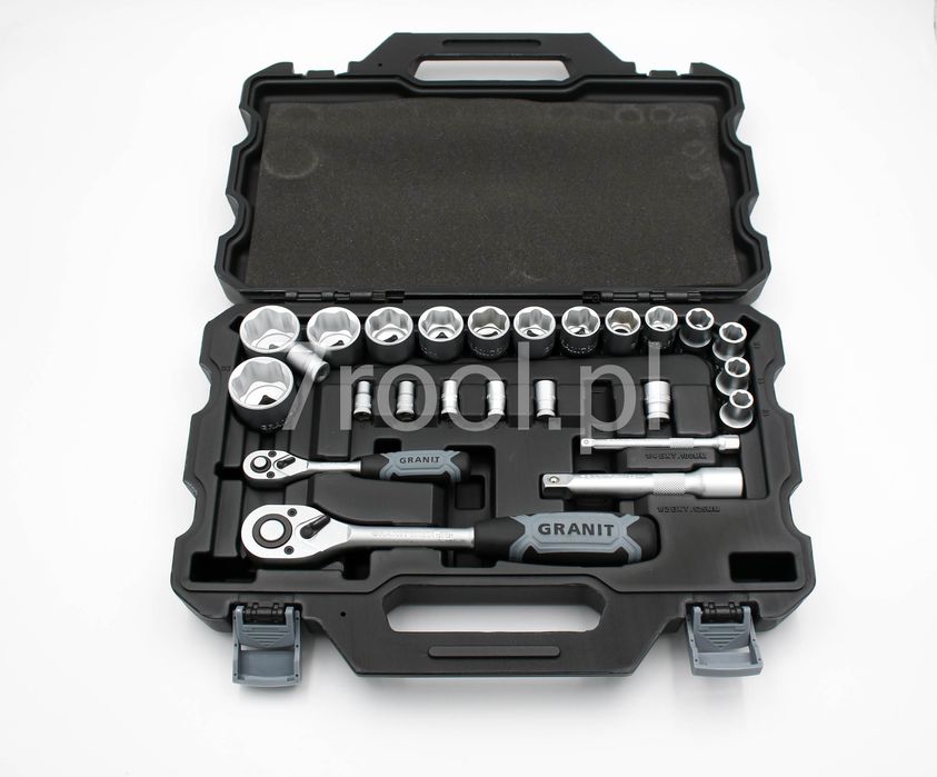 Zestaw kluczy nasadowych 25-el.