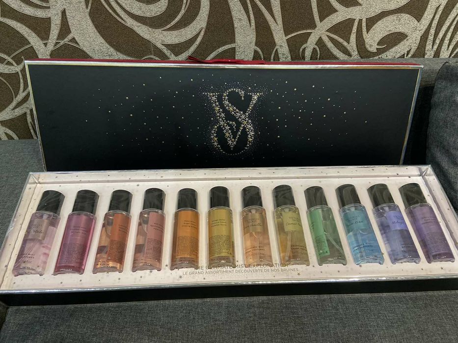 Подарунковий набір Вікторія сікрет 12 в 1. Парфумований спреї Victoria