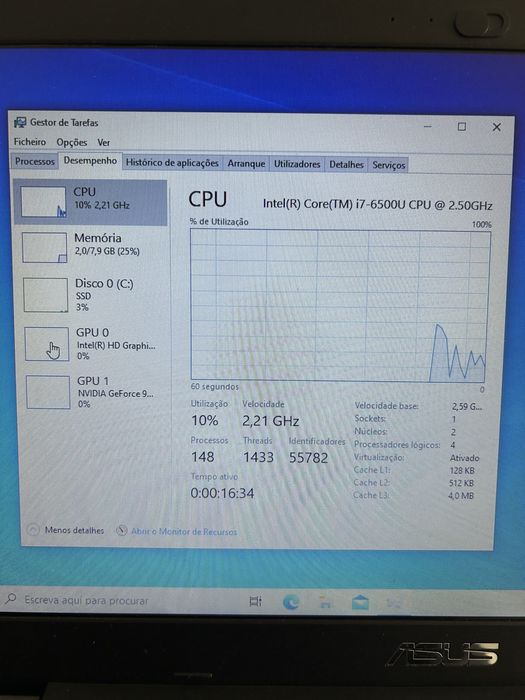 Portátil Asus X556U Intel i7 500GB SSD