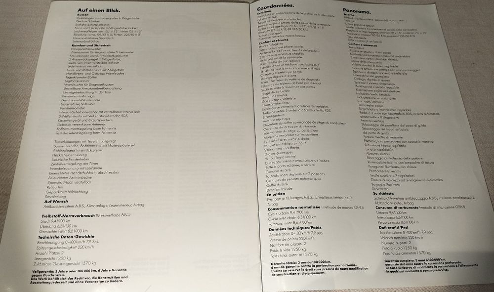 Revista Promocional Toyota MR 2 W20