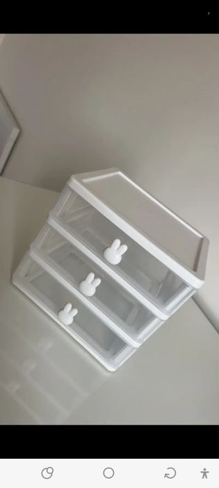 Organizer na kosmetyki / przybory, biały