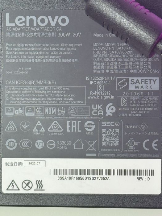 Блок живлення леново lenovo 300w