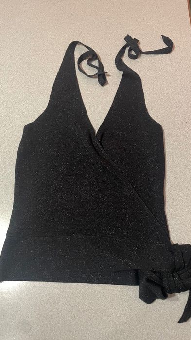 вечірній топ з блискітками