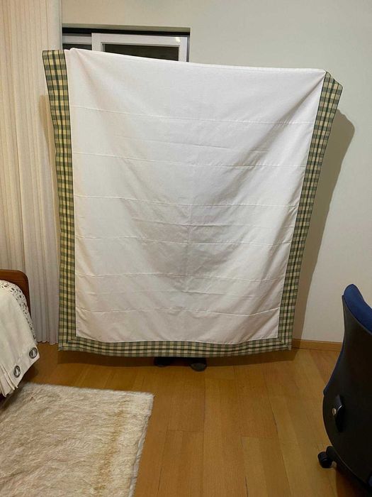 Estore Japonês para janela, com cortinados laterais