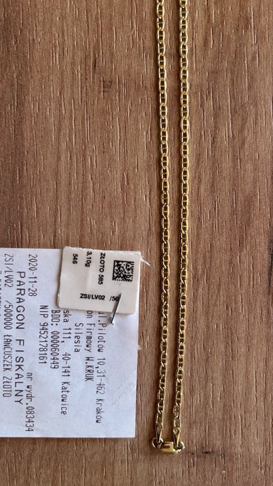 Złoty łańcuszek - męski - 50 /P585