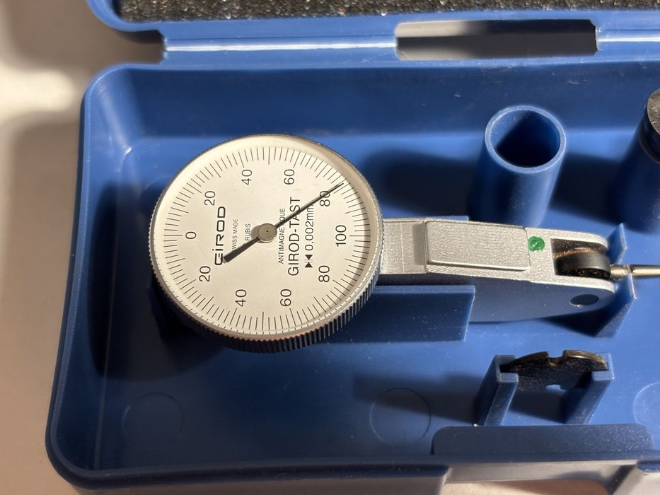 Szwajcarski czujnik diatest GIROD-TAST 0,002 mm | 6 Rubis | Swiss Made Box