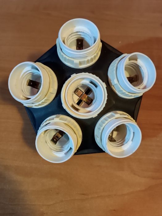 Rozdzielacz żarówek gwint E27 na5xE27